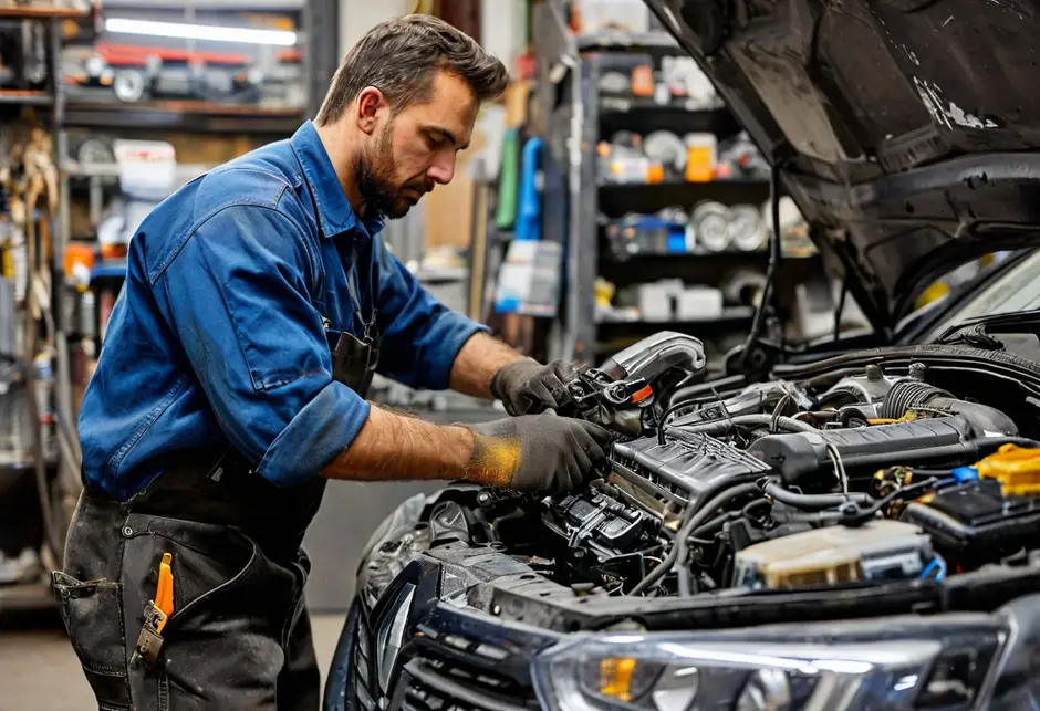 Снятие/установка генератора Renault Kangoo