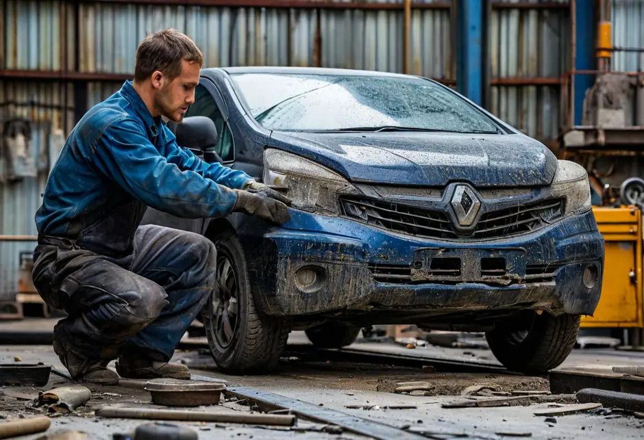 Снятие/установка переднего амортизатора Renault Duster